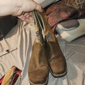 J.B. Dillon Brown Leather Boots